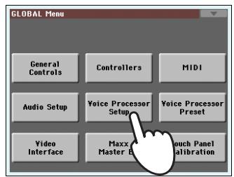 KORG PA3X - Réglage du signal du chant - 2
