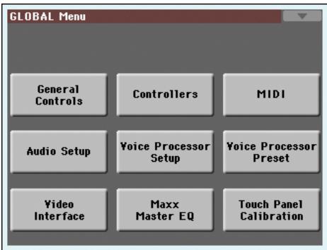 KORG PA3X - Menu d'édition - 1