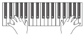KORG PA3X - Jouez sur le clavier. - 1