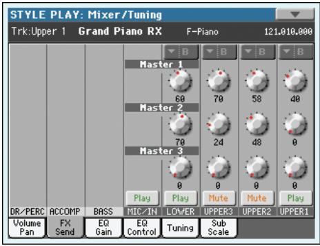 KORG PA3X - Icône de play/mute - 3