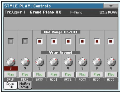KORG PA3X - Icône de play/mute - 1