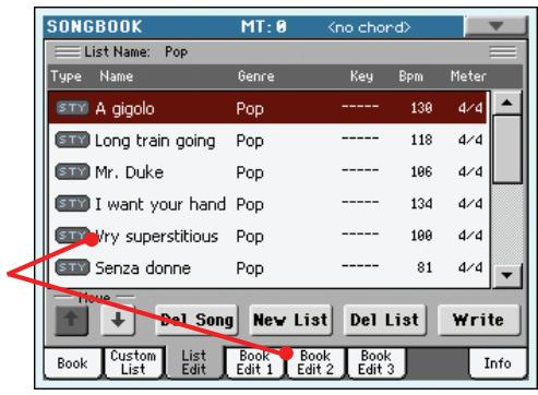 KORG PA3X - Créer une liste personnelle - 1