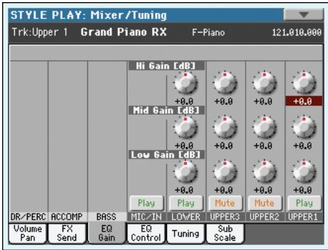 KORG PA3X - Icône de play/mute - 3