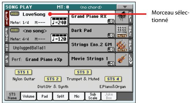 KORG PA3X - Lorsque le morceau est sélectionné, appuyez sur le bouton select pour confirmer la sélection et fermer la fenêtre "song select". - 3