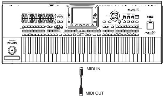 KORG PA3X - Connecter le PA3X à un clavier-maître - 1