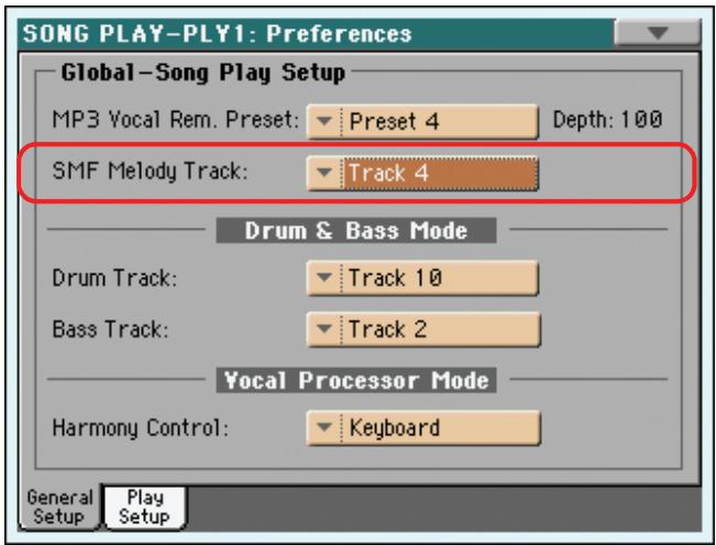 KORG PA3X - Désactivé la piste de mélodie d'un fichier standard MIDI - 1