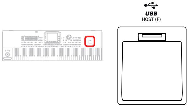 KORG PA3X - Prise USB en façade - 1