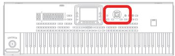 KORG PA3X - Entrée de données et navigation - 1