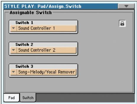 KORG PA3X - Icône de verrouillage de pad - 1