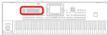KORG PA3X - Commandes de volume et curseurs assignables - 1