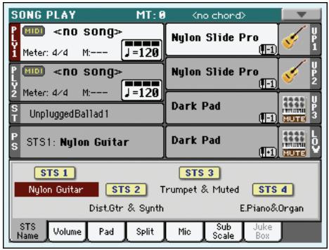 KORG PA3X - Appuyez sur le bouton SONG PLAY pour afficher le mode SONG PLAY. - 3