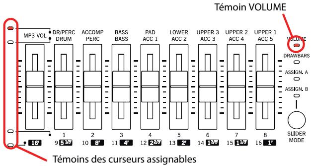 KORG PA3X - Curseurs et volume des pistes - 3