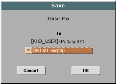 KORG PA3X - Sauvegarder une seule entrée - 5