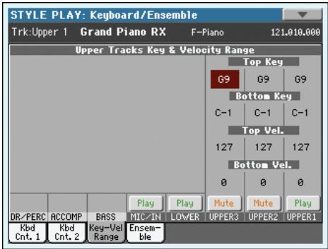 KORG PA3X - Icône de play/mute - 3
