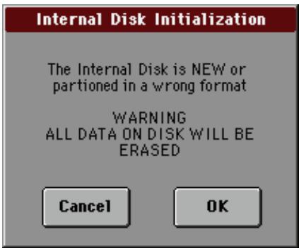 KORG PA3X - Formater le disque dur et installer le système d'exploitation - 2
