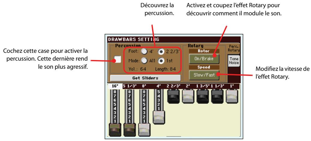 KORG PA3X - Tirette harmoniques numériques - 5
