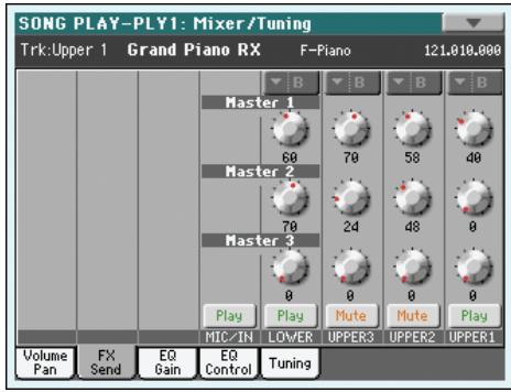 KORG PA3X - Icône de play/mute - 3