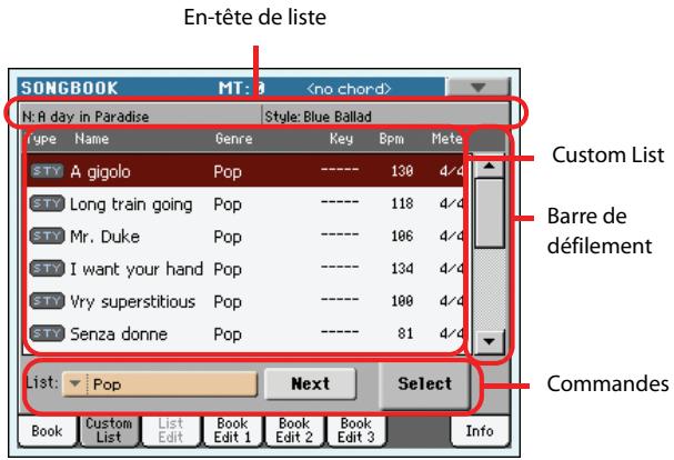 KORG PA3X - Sélectionner les entrées songbook via MIDI - 4
