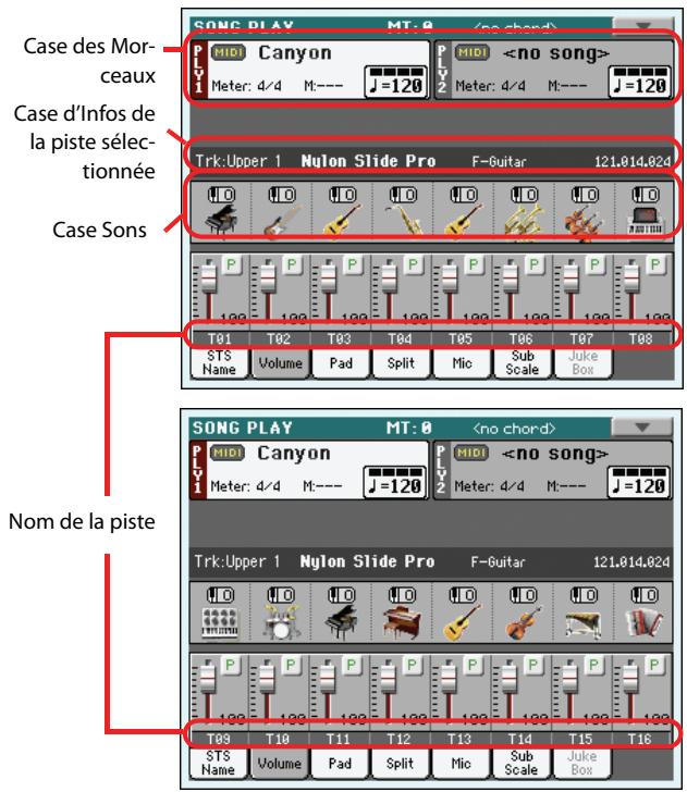 KORG PA3X - Afficheurs - 2