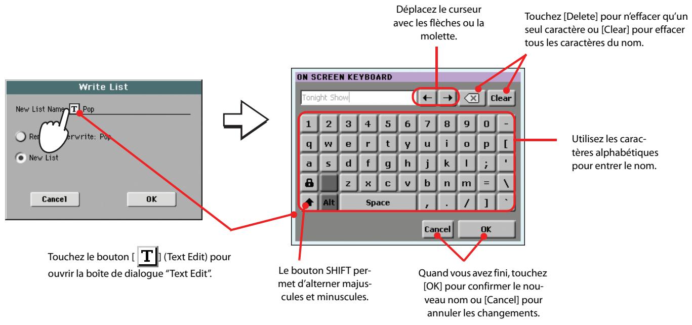 KORG PA3X - Créer une liste personnelle - 4