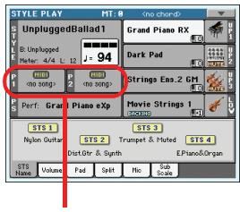 KORG PA3X - Appuyez sur le bouton SONG PLAY pour afficher le mode SONG PLAY. - 4