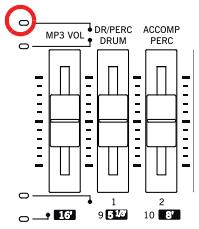 KORG PA3X - Modifier le volume des pistes - 3