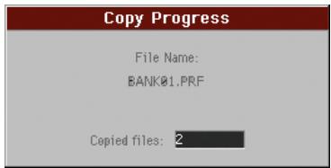 KORG PA3X - Copier un dossier entier ou tout le contenu d'un dossier - 1
