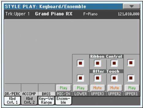 KORG PA3X - Icône de play/mute - 3