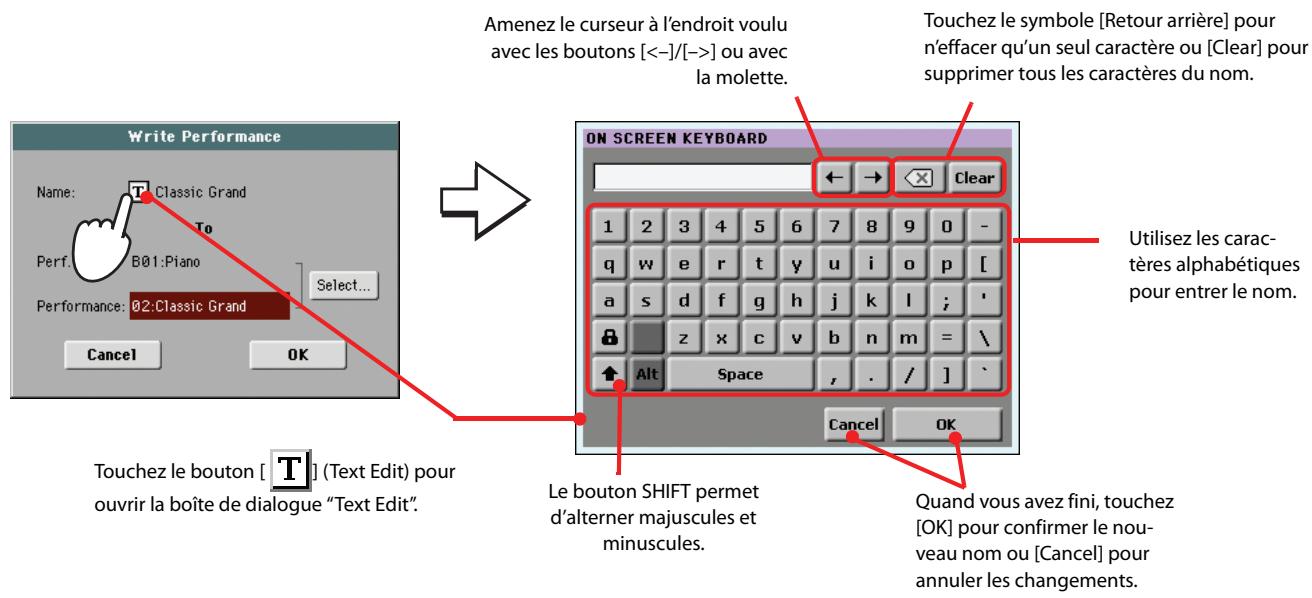 KORG PA3X - Appuyez sur l'icône du menu de la page pour ouvrir le menu de la page. - 4
