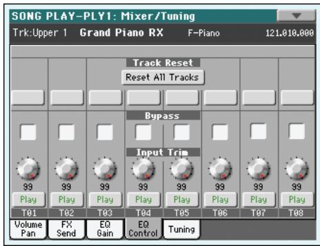 KORG PA3X - Icône play/mute - 2