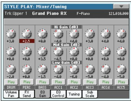 KORG PA3X - Icône de play/mute - 4