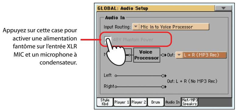 KORG PA3X - Branchez un microphone. - 1