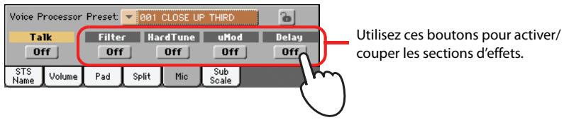KORG PA3X - Sélectionnez un autre preset et écoutez les changements d'effets. - 1