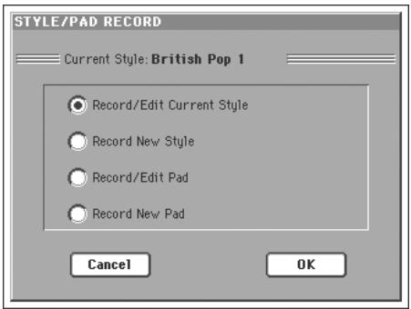 KORG PA800 - Afficher le mode pad record - 1