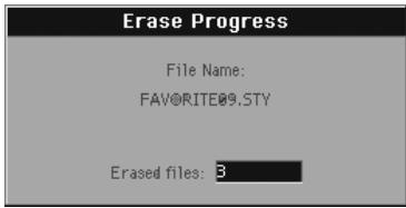 KORG PA800 - Remplacer (procedure Overwriting) des fichiers ou des dossiers déjà présents - 3