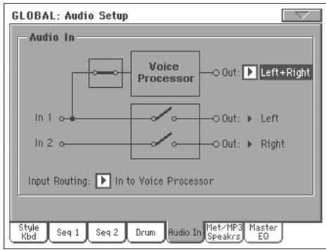 KORG PA800 - Contrôles midi du voice processor - 20