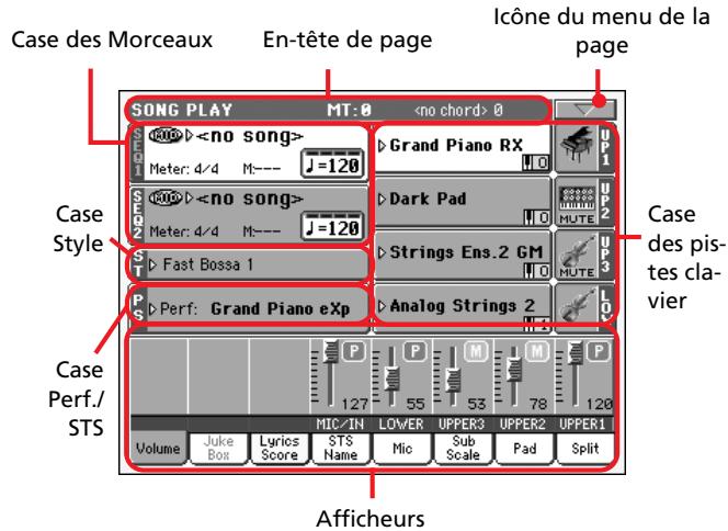 KORG PA800 - Page principale - 1