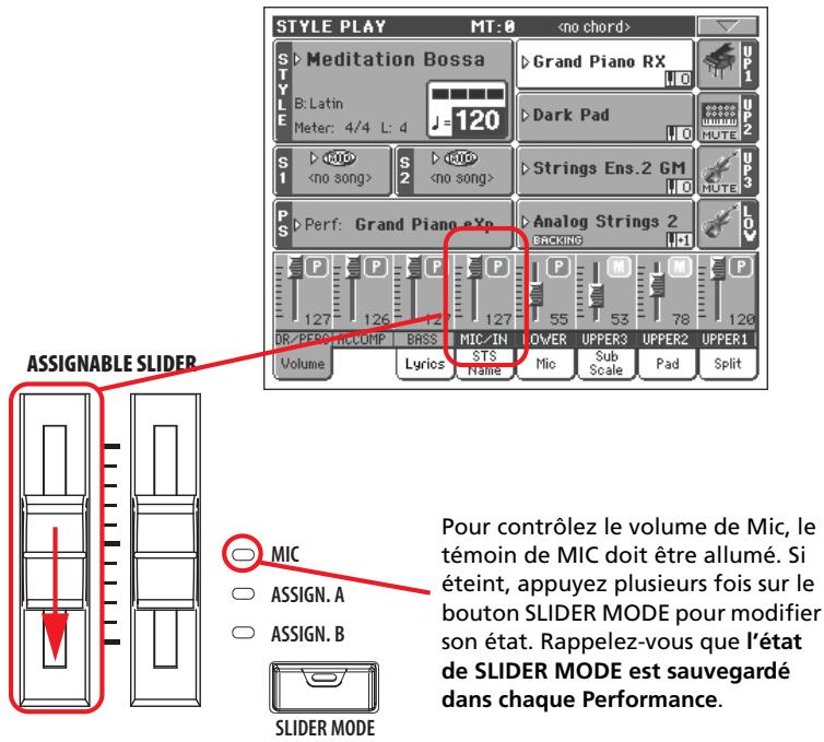 KORG PA800 - Brancher un microphone - 1