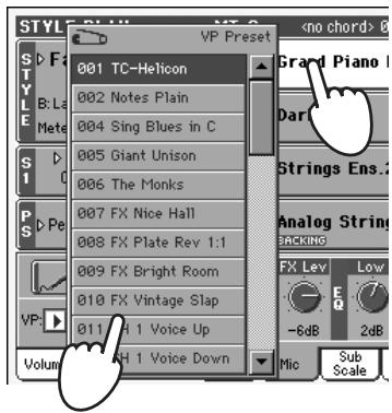 KORG PA800 - Harmoniser la voix - 1