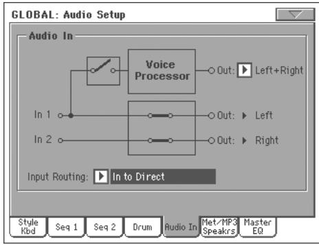 KORG PA800 - Contrôles midi du voice processor - 21