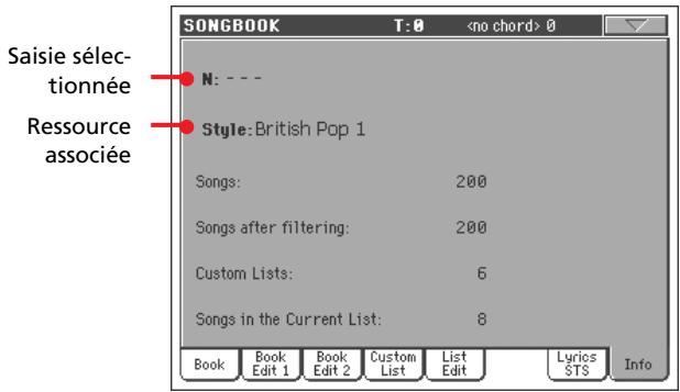 KORG PA800 - Onglet options latéral - 1