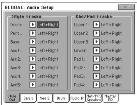 KORG PA800 - Contrôles midi du voice processor - 11