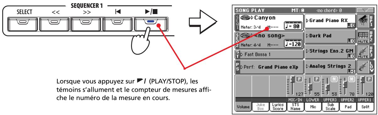 KORG PA800 - Reproduire un morceau - 2