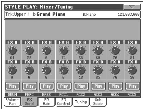KORG PA800 - Icône de play/mute - 6