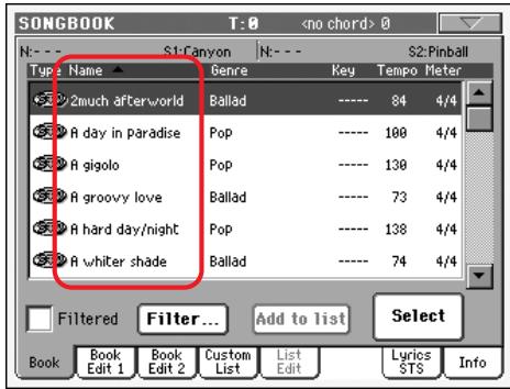 KORG PA800 - Sélectionnez l'une des options disponibles. - 3
