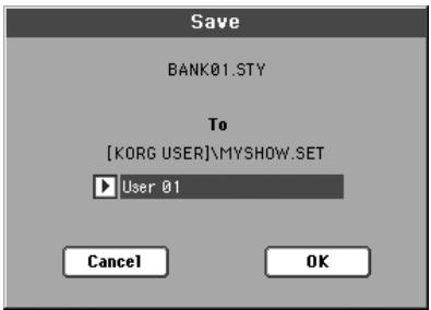 KORG PA800 - Sauvegarder une banque - 4