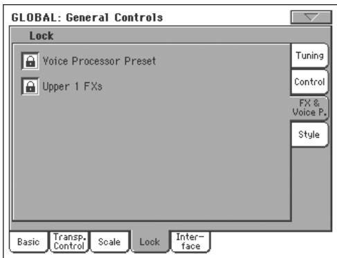 KORG PA800 - Verrouillage de la case FX & voice processor - 1