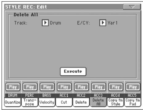 KORG PA800 - Noms des pistes - 1