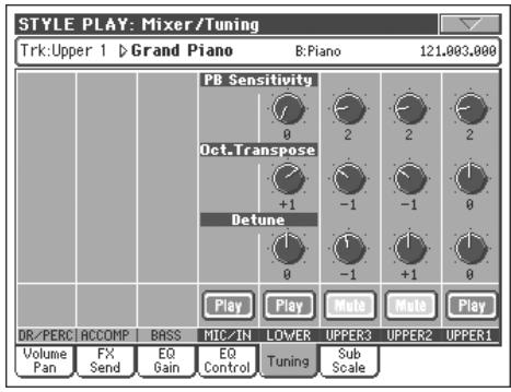 KORG PA800 - Icône play/mute - 3