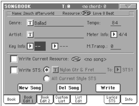KORG PA800 - Sélectionner les saisies songbook via MIDI - 5